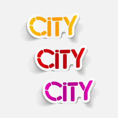 realistic design element: city