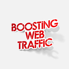 realistic design element: boosting web traffic