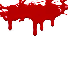 Blots of red nail polish