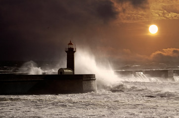 Stormy sunset