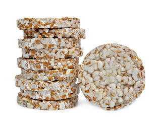 wheat slices isolated on white