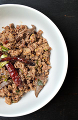 spicy minced meat salad