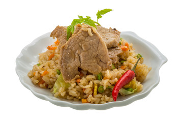 Fried rice with pork