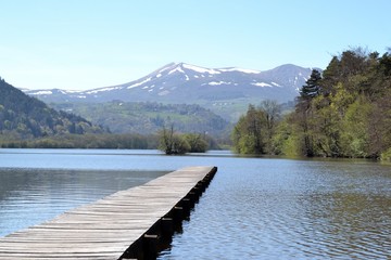 Lac Chambon sur fond de Sancy