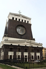 Facade of church of the Sacred Heart