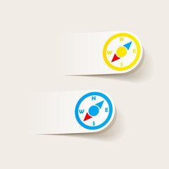 realistic design element: compass