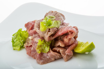 Beef carpaccio
