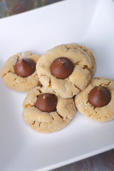 Cookies on a white plate