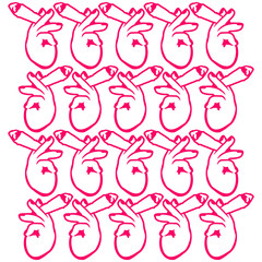 Kiffer Hände Muster