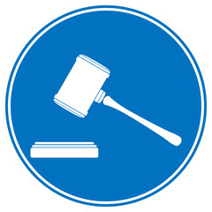 Judge gavel icon