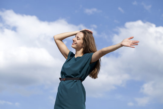 Young woman enjoying life