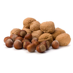 nuts isolated on white background