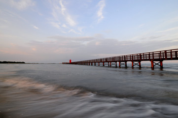 Obraz premium Dock in the sunset