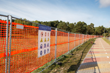 Orange fence