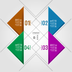 Modern design for business infographic