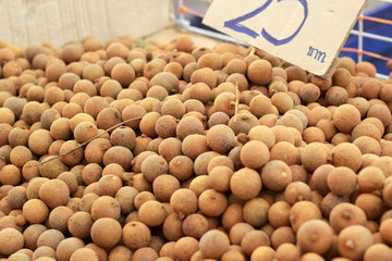 Longan fruit in the market