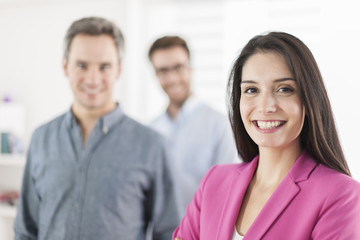 Portrait of a smiling businesswoman