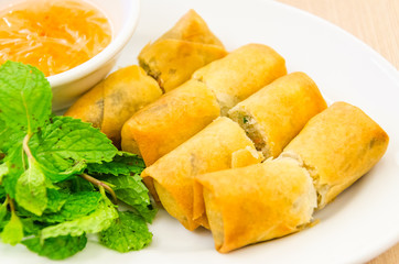 Fried spring rolls