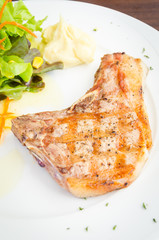 Pork chops steak