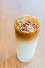 Iced latte coffee