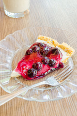 Blueberry cheese pie