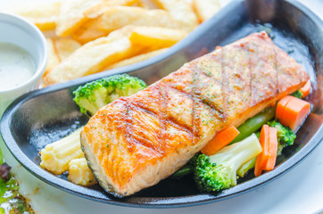 Salmon grilled