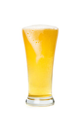 Glass of light beer