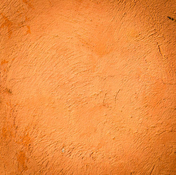 Orange Wall Background Texture