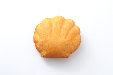 マドレーヌ フランスのお菓子 白背景