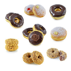 doughnuts on a white background