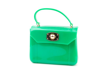 Handbag isolated white background