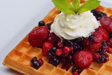 fruit wafel