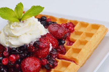 fruit wafel