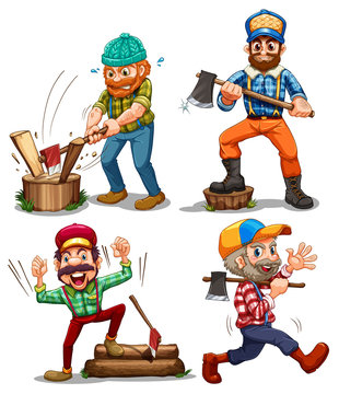 Hardworking woodmen