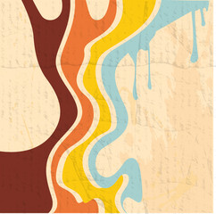 retro abstract strips background - vector illustration