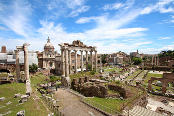 Fototapeta na wymiar Rzym - Forum Romain - Foro Romano