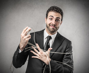 tied businessman