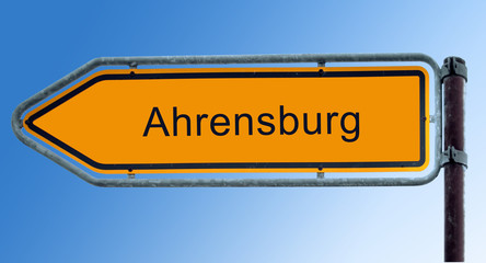 Strassenschild 7 - Ahrensburg