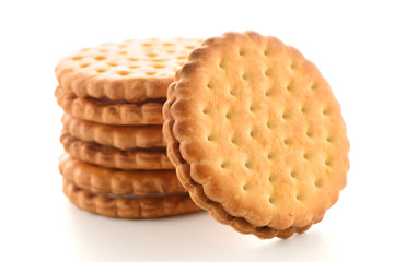 Sandwich biscuits with vanilla filling