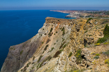 Fototapeta na wymiar Sunny view of the Black Sea