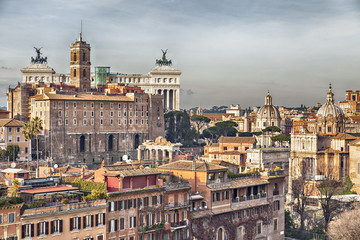 Naklejka premium Rome cityscape