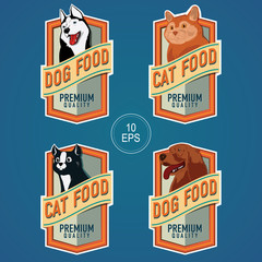 PET FOOD VERTICAL LABELS