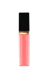 Tube with rose wet lipstick and brush