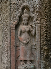 Fototapeta na wymiar Aspara at Preah Khan,Angkor Wat, Cambodia