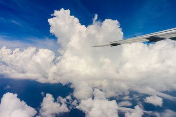 Fototapeta premium View of plane in the sky