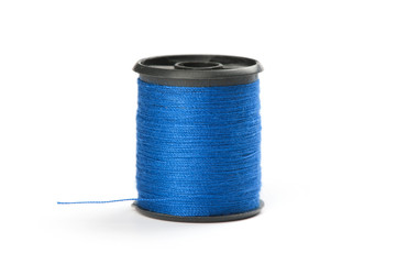 Spool of blue thread