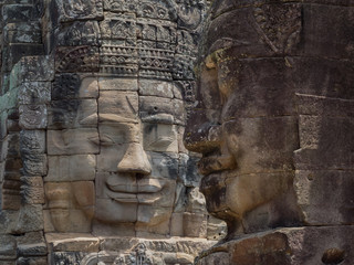The amazing  Bayon temple, Siem Riep, Cambodia.