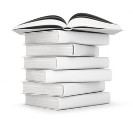 Fototapeta premium books with blank covers