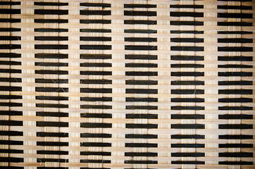 handcraft of bamboo weave pattern for background