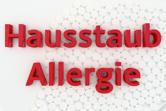 Hausstaub Allergie - 3d Render